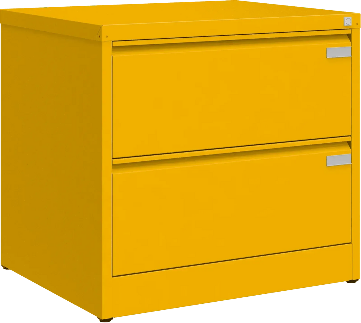 Metallist kartoteegikapp Archive, 721x775x633 mm, A4-formaadile – kollane / kollane