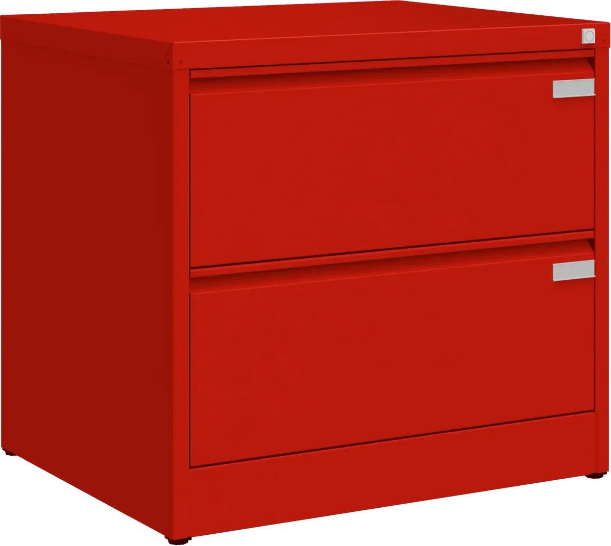 Metallist kartoteegikapp Archive, 721x775x633 mm, A4-formaadile – punane / punane