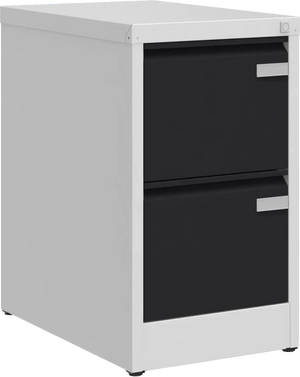 Metallist kartoteegikapp Archive, 722x415x633 mm, A4-formaadile – helehall / must