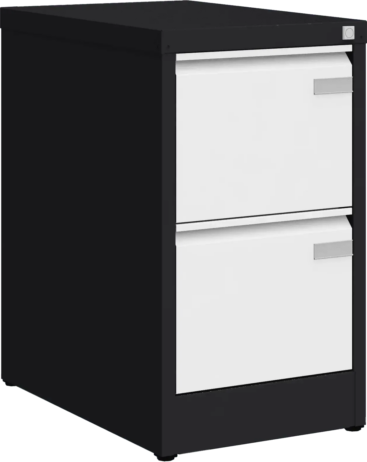 Metallist kartoteegikapp Archive, 722x415x633 mm, A4-formaadile – must / valge