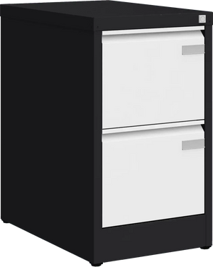 Metallist kartoteegikapp Archive, 722x415x633 mm, A4-formaadile – must / valge