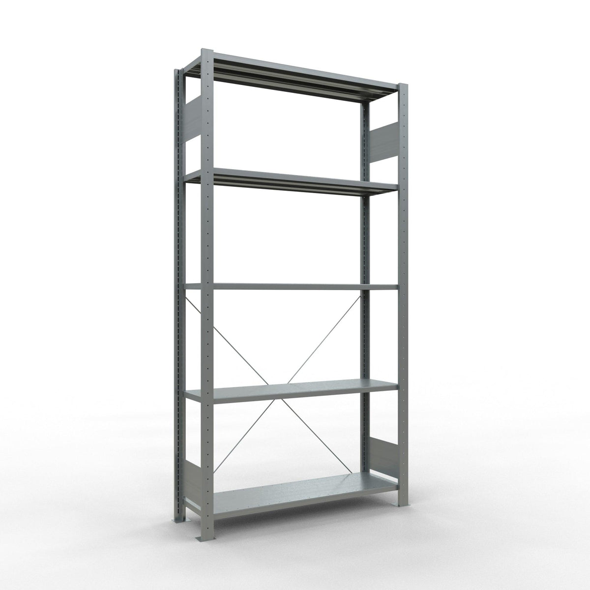 Metallist riiul Schulte Multiplus 2000 mm x1000 mm pistikühendusega – 300 / 150 / tsingitud