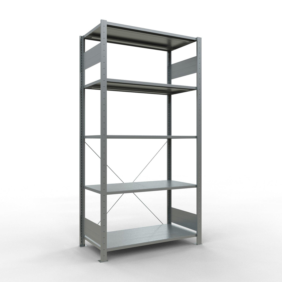 Metallist riiul Schulte Multiplus 2000 mm x1000 mm pistikühendusega – 500 / 150 / tsingitud