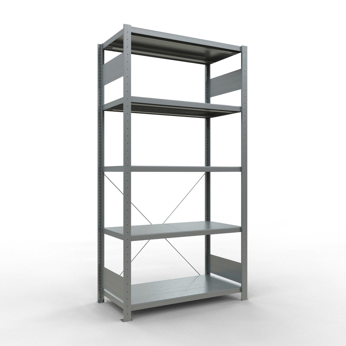 Metallist riiul Schulte Multiplus 2000 mm x1000 mm pistikühendusega – 500 / 250 / tsingitud