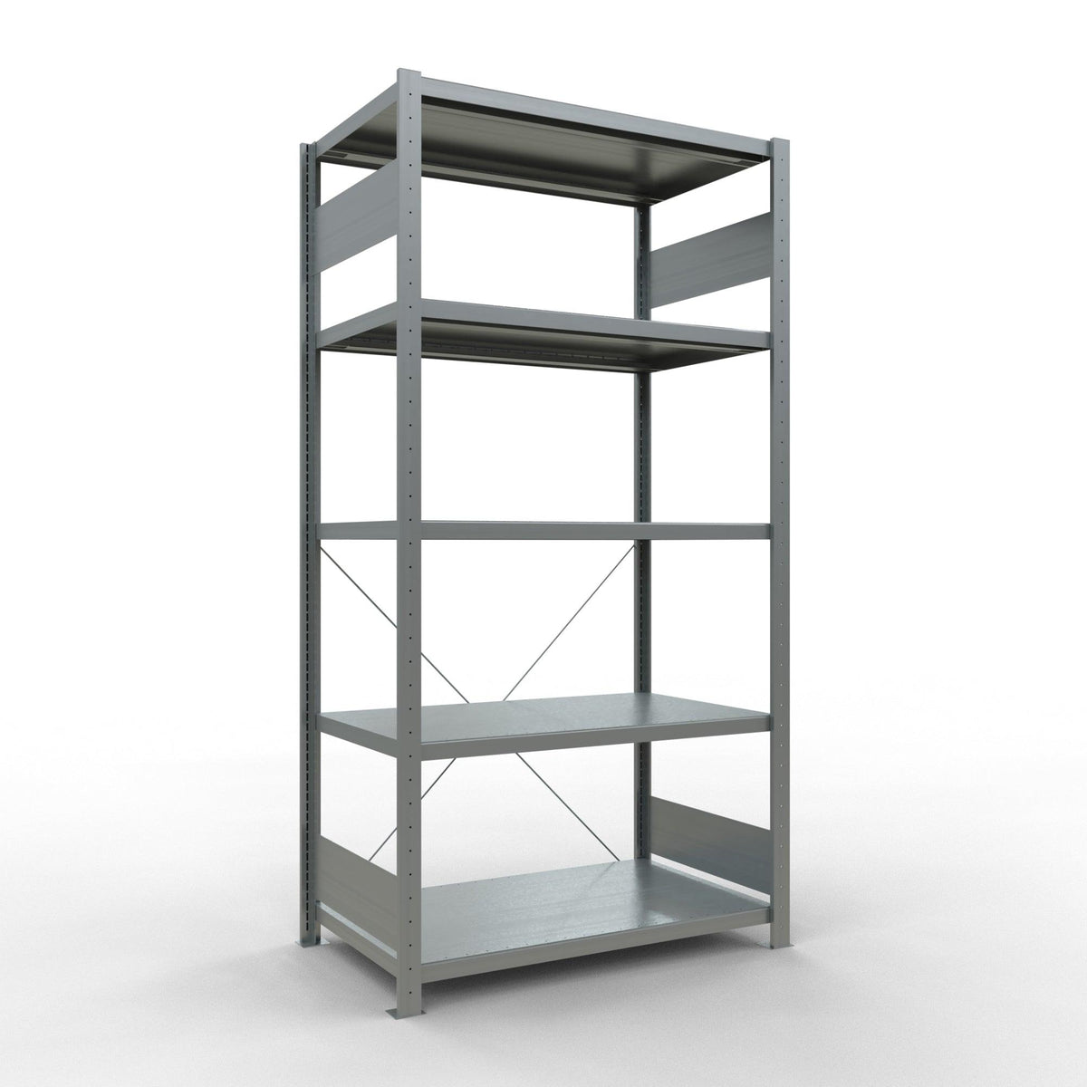 Metallist riiul Schulte Multiplus 2000 mm x1000 mm pistikühendusega – 600 / 330 / tsingitud