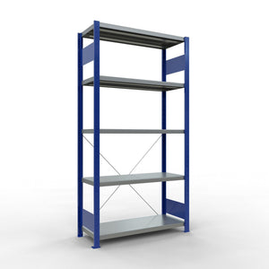 Metallist riiul Schulte Multiplus 2000 mm x1000 mm pistikühendusega – 400 / 330 / sinine/hall