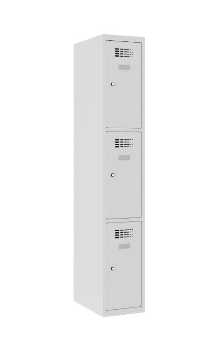 Metallkapp Classic 1R 3 sektsiooniga – helehall / helehall