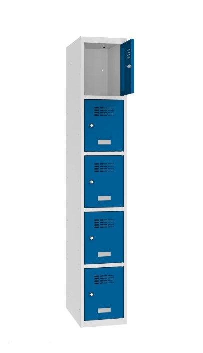 Metallkapp Classic 1R 5 sektsiooniga – helehall / sinine