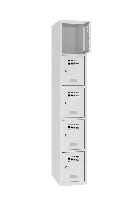 Metallkapp Classic 1R 5 sektsiooniga – helehall / helehall