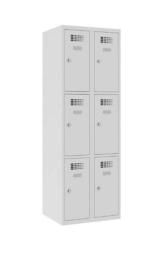Metallkapp Classic 2R, 6 sektsiooni – helehall / helehall