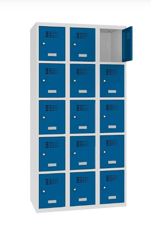 Metallist kapp Classic 3R, 15 sektsiooni – helehall / sinine