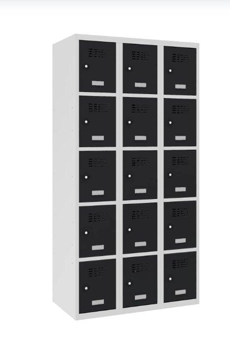 Metallist kapp Classic 3R, 15 sektsiooni – helehall / must