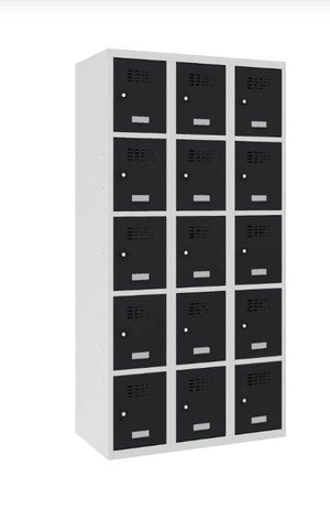 Metallist kapp Classic 3R, 15 sektsiooni – helehall / must