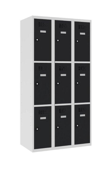 Metallkapp Classic 3R 9 sektsiooniga – helehall / must