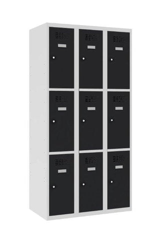 Metallkapp Classic 3R 9 sektsiooniga – helehall / must