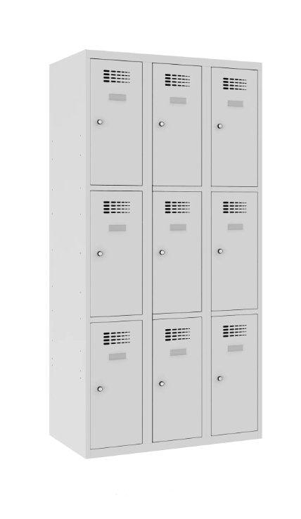 Metallkapp Classic 3R 9 sektsiooniga – helehall / helehall