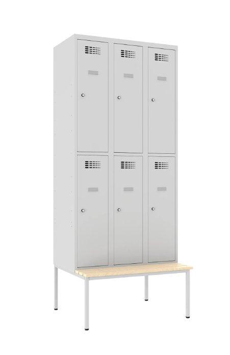 Metallist kapp Classic 3R pingiga, 6 sektsiooni – helehall / helehall