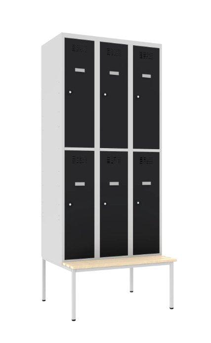 Metallist kapp Classic 3R pingiga, 6 sektsiooni – helehall / must