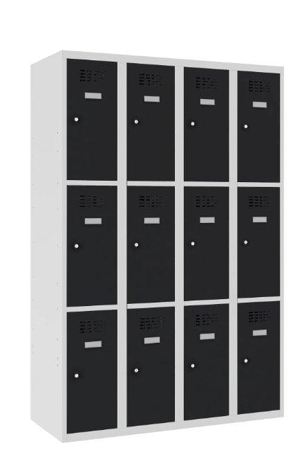 Metallist kapp Classic 4R, 12 sektsiooni – helehall / must