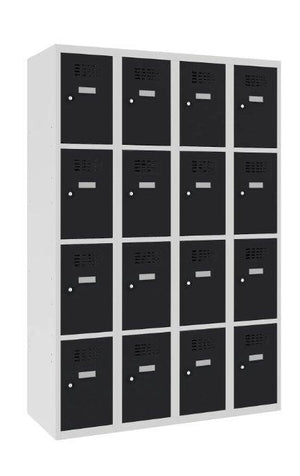 Metallkapp Classic 4R 16 sektsiooniga – helehall / must
