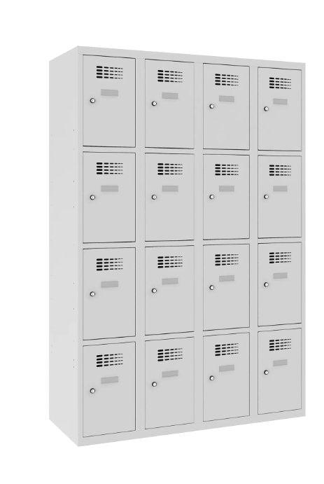 Metallkapp Classic 4R 16 sektsiooniga – helehall / helehall