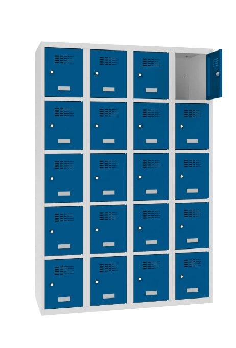Metallkapp Classic 4R 20 lahtriga – helehall / sinine