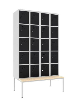 Metallkapp Classic 4R pingiga, 20 sektsiooni – helehall / must
