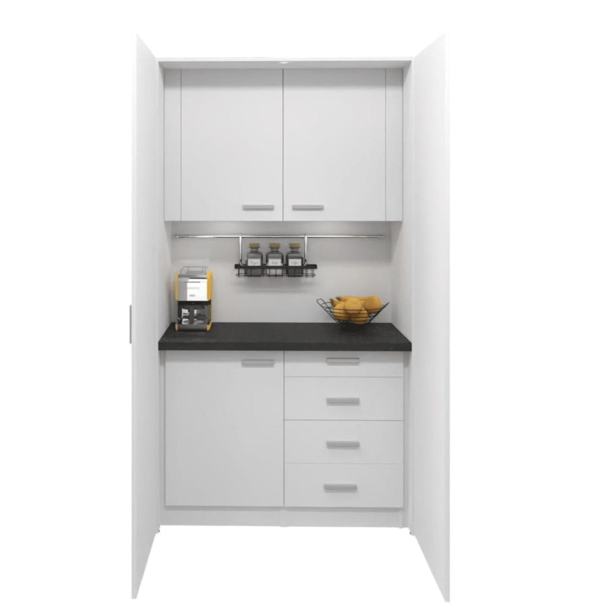 Mini kontoriköök Ergostock White