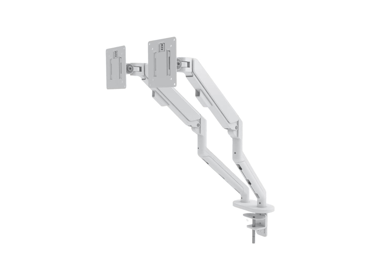 Gaasivedruga monitorihoidik Pro Line Dual – valge