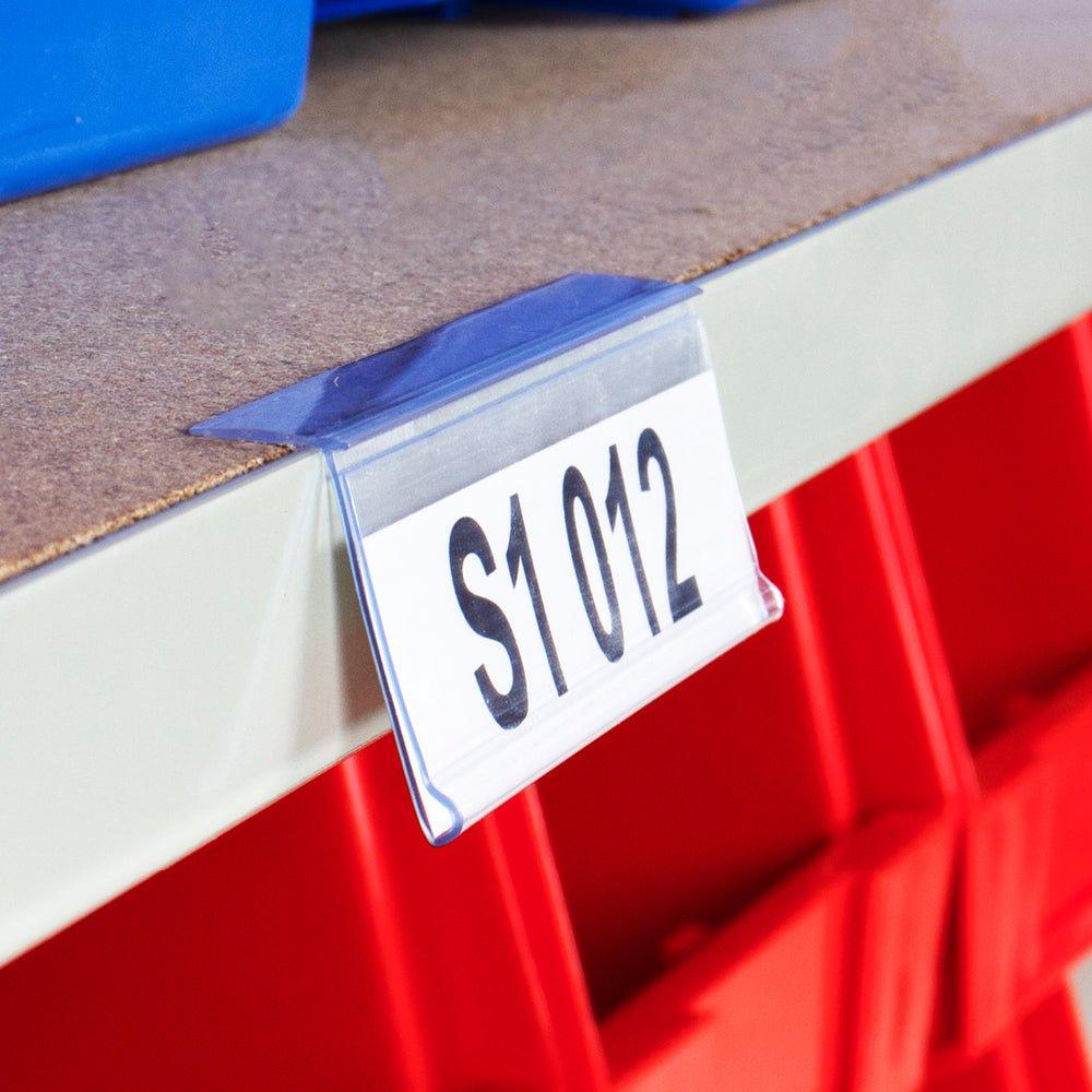 Isekleepuvad märgistushoidikud Beaverswood Angled 39 mm x 200 mm 50 tk