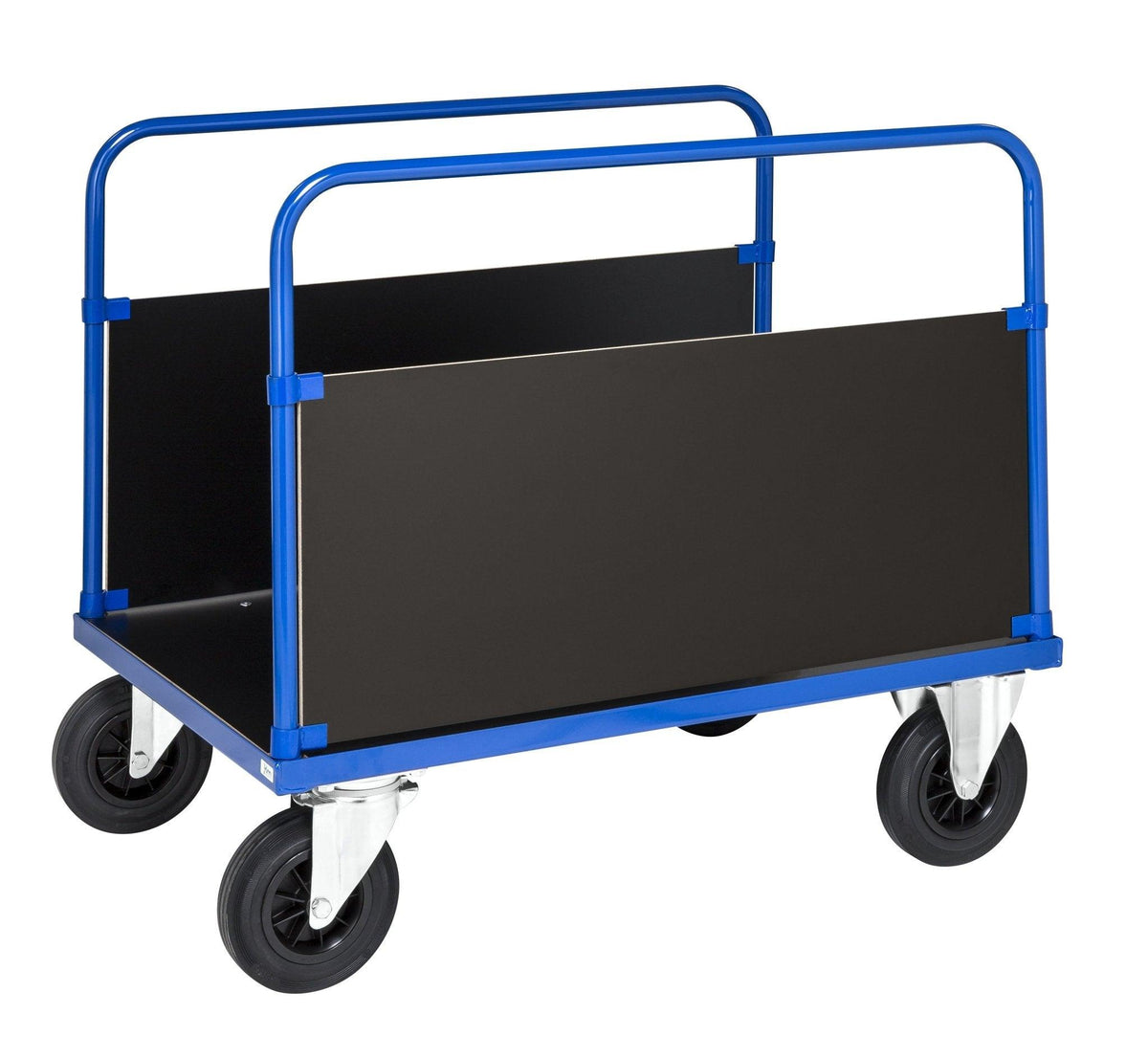 Külgseinaga platvormkäru KONGAMEK 3363B 1200 x 800mm 500 kg piduritega