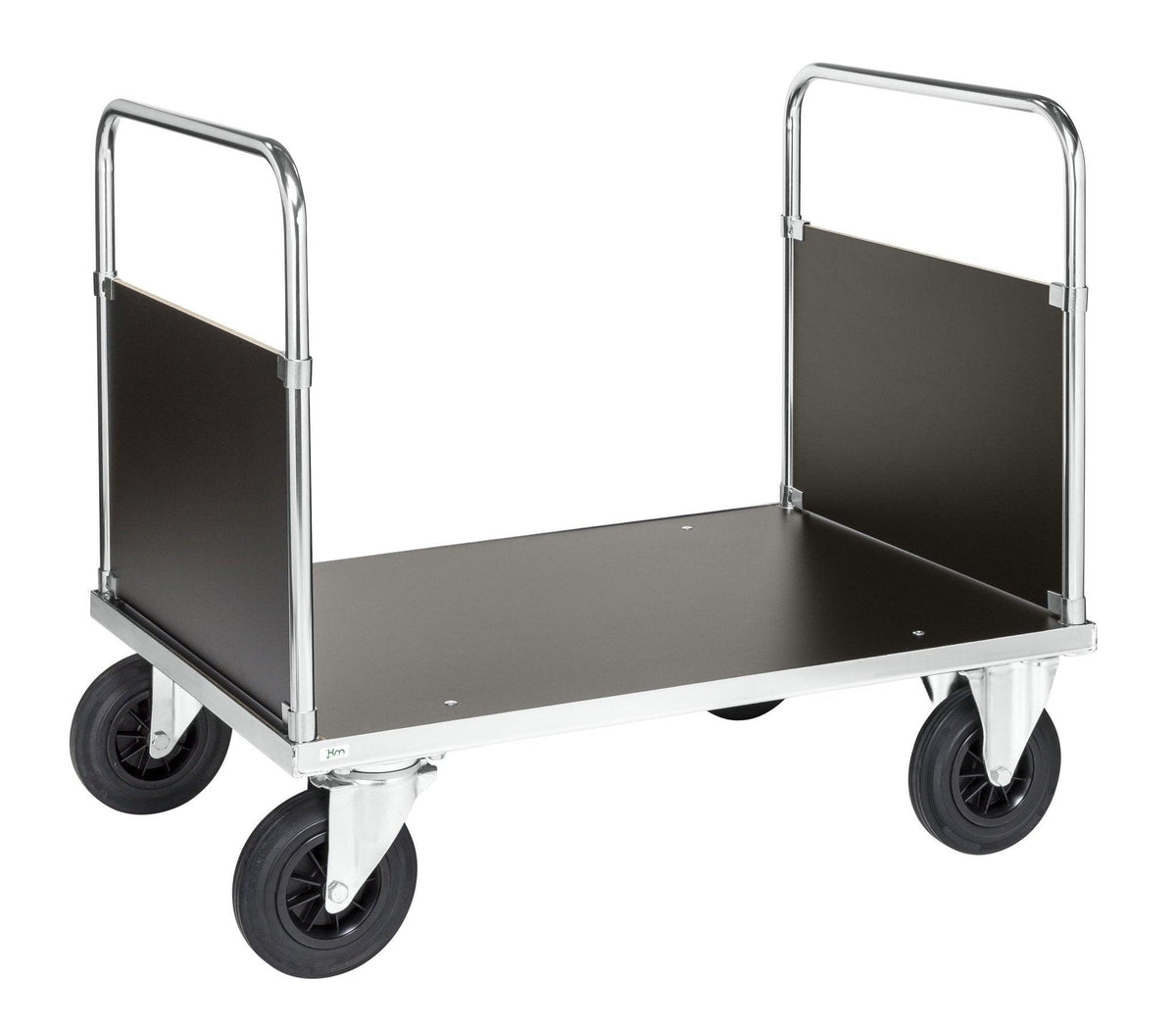 Külgpaneeliga platvormkäru KONGAMEK 5332B 1000 x 700mm 500 kg piduritega
