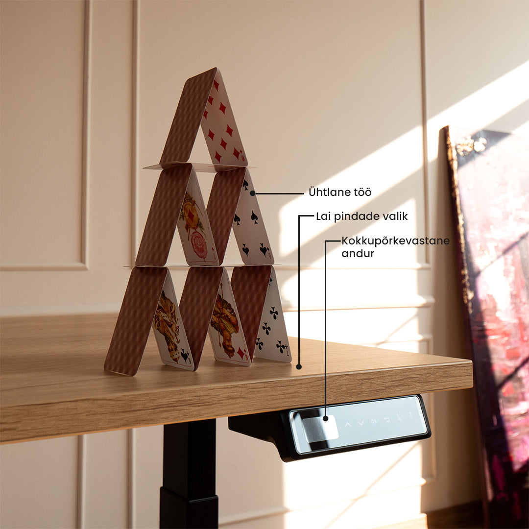 Reguleeritav laud Prestige Line L nurgaga 90° 160 cm x 120 cm