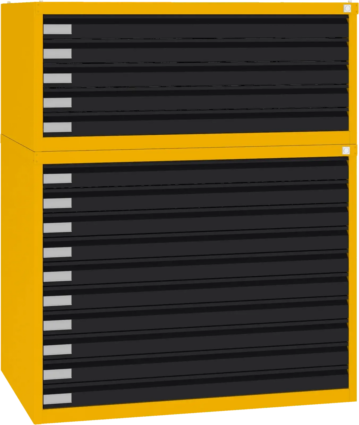 Terasest joonisekapp 770x970x670 mm – kollane / must