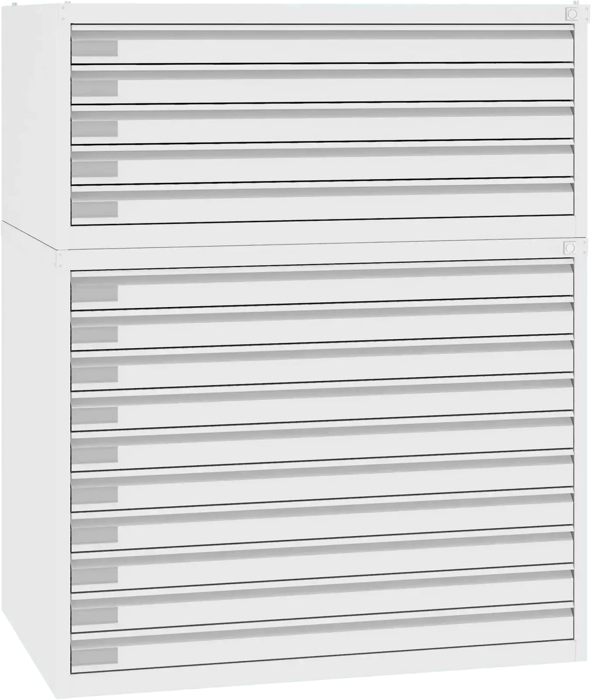 Terasest joonisekapp 770x970x670 mm – valge / valge