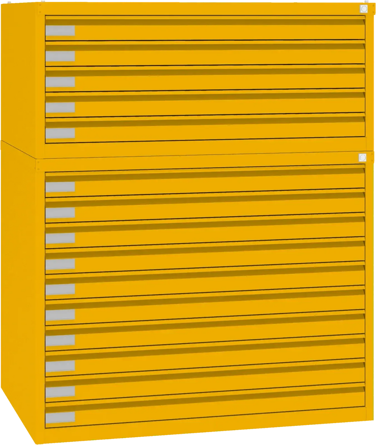 Terasest joonisekapp 770x970x670 mm – kollane / kollane