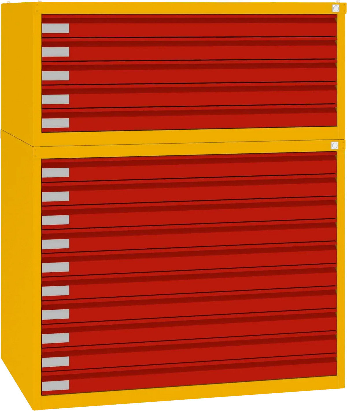 Terasest joonisekapp 770x970x670 mm – kollane / punane