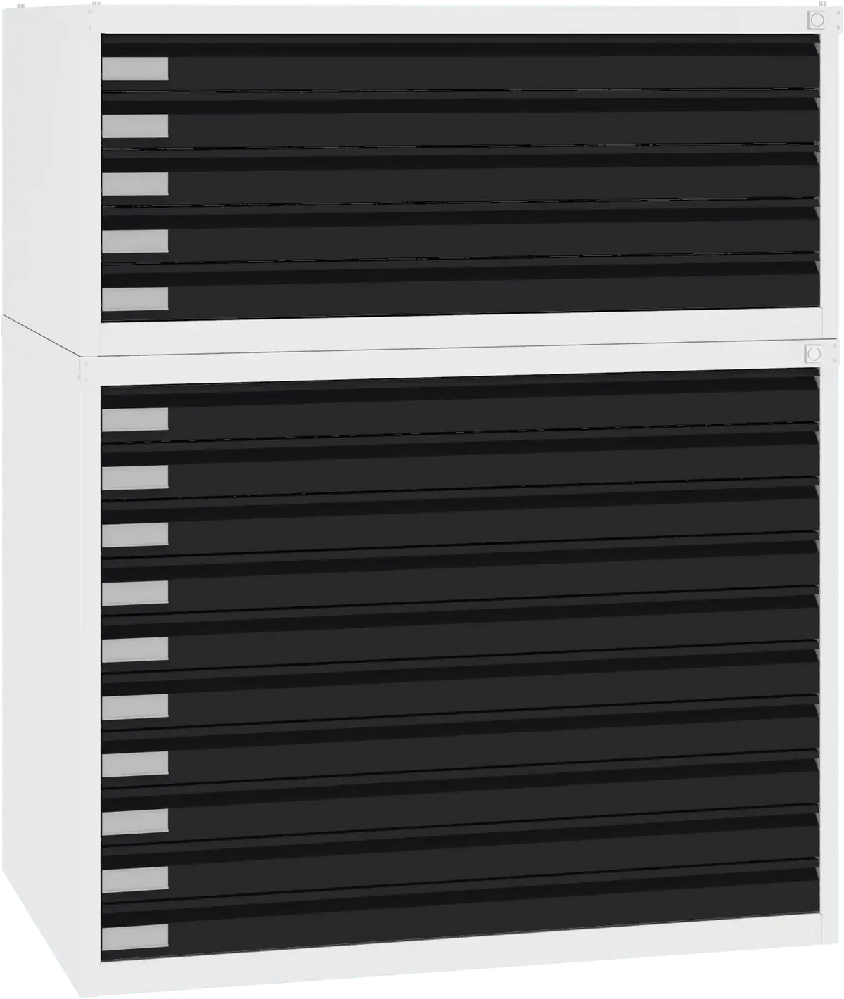Terasest joonisekapp 770x970x670 mm – valge / must