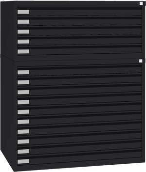 Terasest joonisekapp 770x970x670 mm – must / must