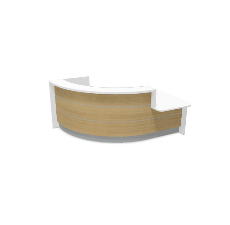Vastuvõtulett VALDE CURVED LOW MODULE, 244 x 184 cm, kohandatav