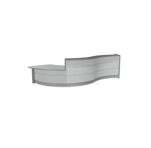 Vastuvõtulett VALDE CURVED LOW MODULE IX, 439 x 164 cm, kohandatav