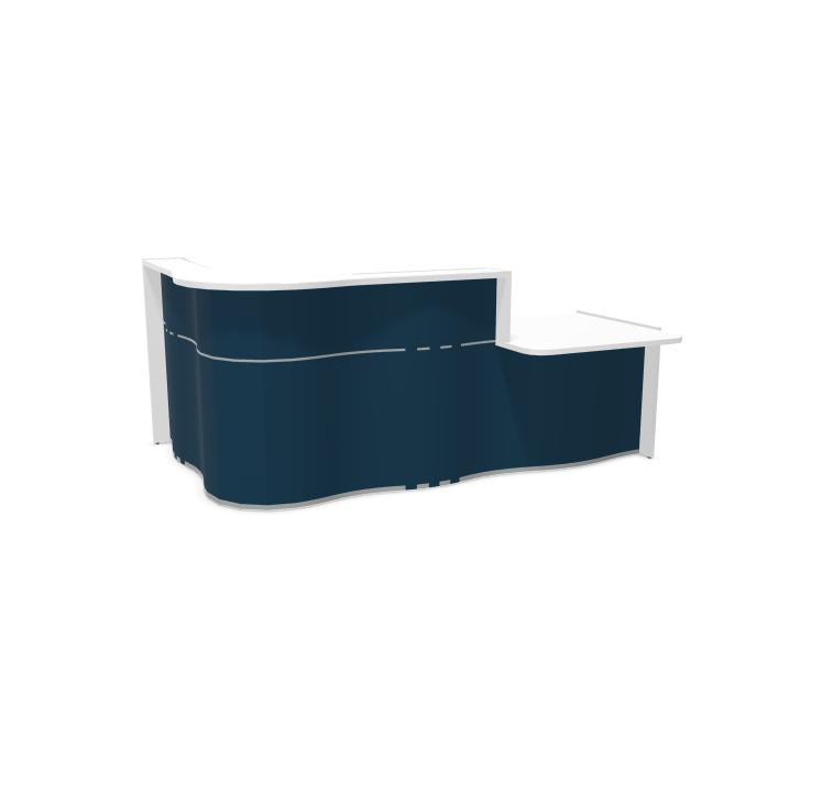Vastuvõtulett Wave CORNER L, 256 x 160 cm, konfigureeritav