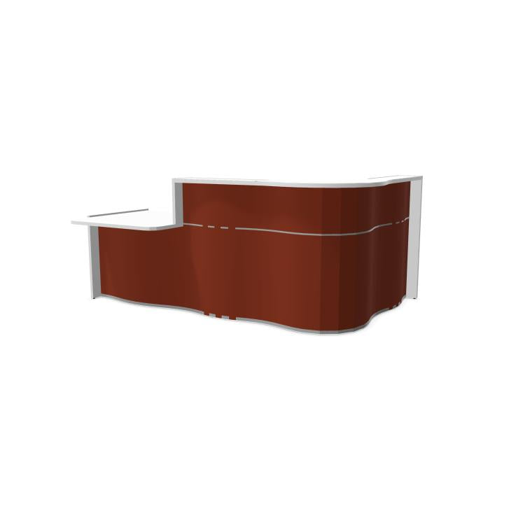 Vastuvõtulett Wave CORNER R, 256 x 160 cm, kohandatav