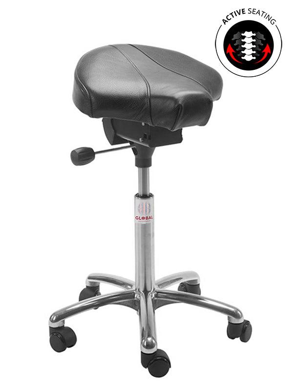 Reguleeritava kõrgusega sadultool GAMMA ALU Easy Seat, 580-770 mm – must