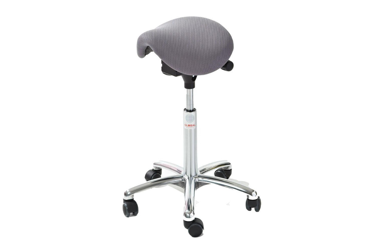 Sadultool MINI ALU Easy Seat (kangas), reguleeritava kõrgusega 580-770 mm – hall