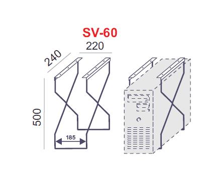 Lauaarvuti korpuse hoidik SV-60