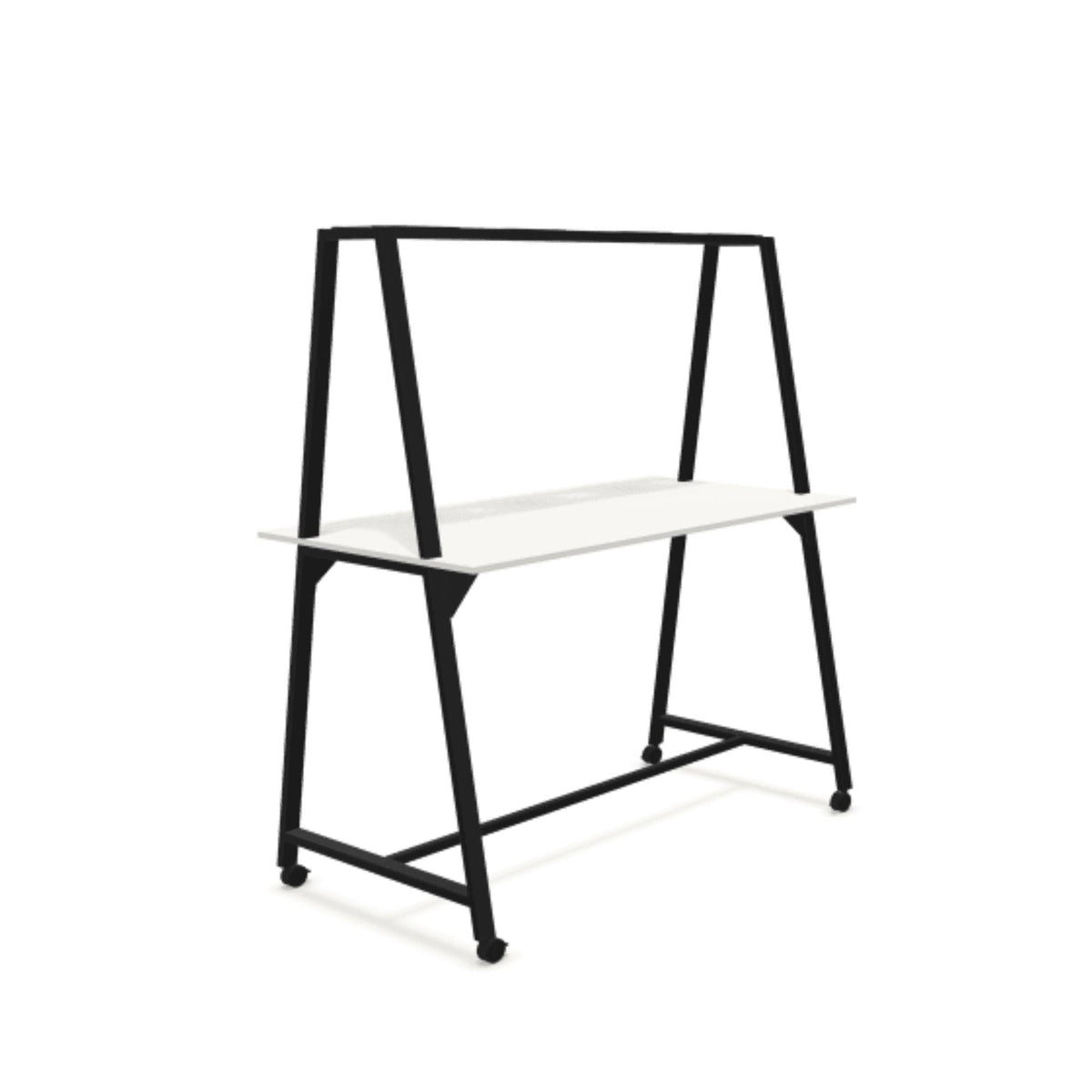 Seisulaud AART 2, 160 x 100 x 110H cm, ratastega – must / valge